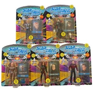 Playmates Star Trek‎ Action Figure Lot Commander Sela Borg Vorgon K'Ehleyr & Q